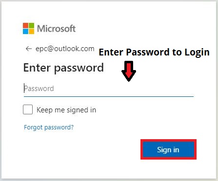 Login Outlook Password